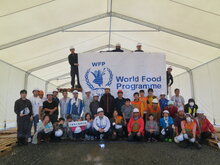 熊本支援、国連WFPの大型倉庫5棟すべて完成